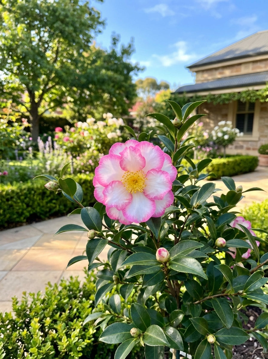 Camellia sasanqua 'Something Special' 5L Pot for sale Adelaide Plant Co