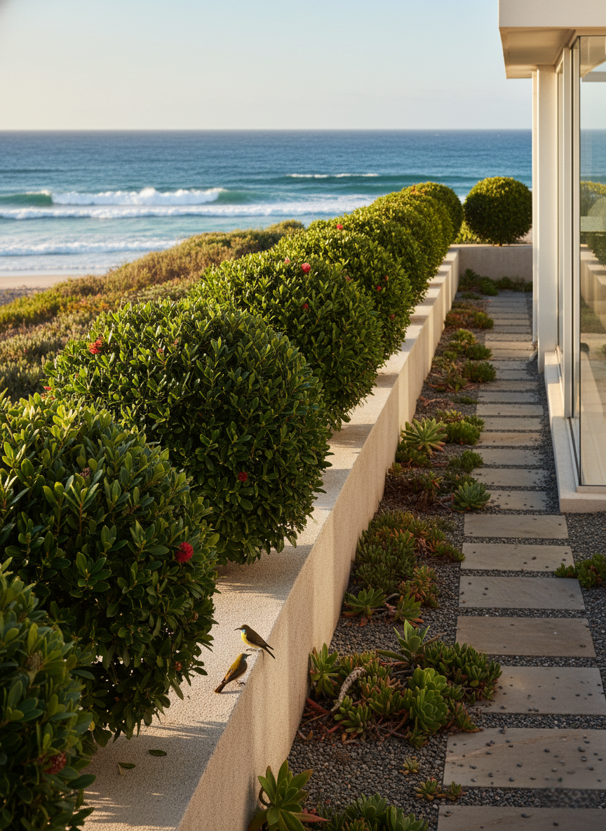 TOPIARY / Metrosideros excelsa 'Mini Christmas' (Sphere)