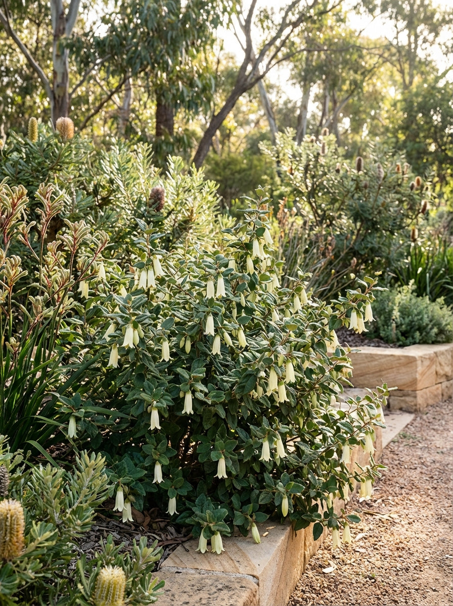 Correa 'Ivory Chimes' 140mm Pot for sale Adelaide Plant Co