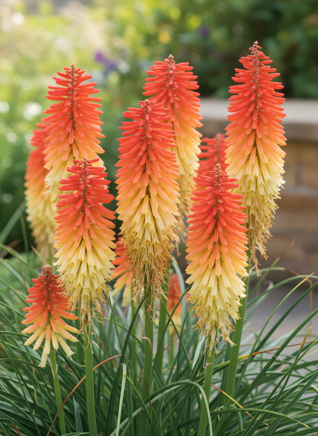 Kniphofia hybrida 'Poco Sunset' 140mm Pot for sale Adelaide Plant Co