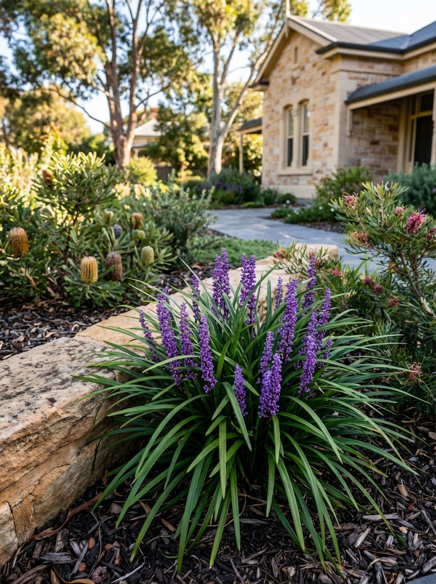 Liriope muscari 'Amethyst' 140mm Pot for sale Adelaide Plant Co