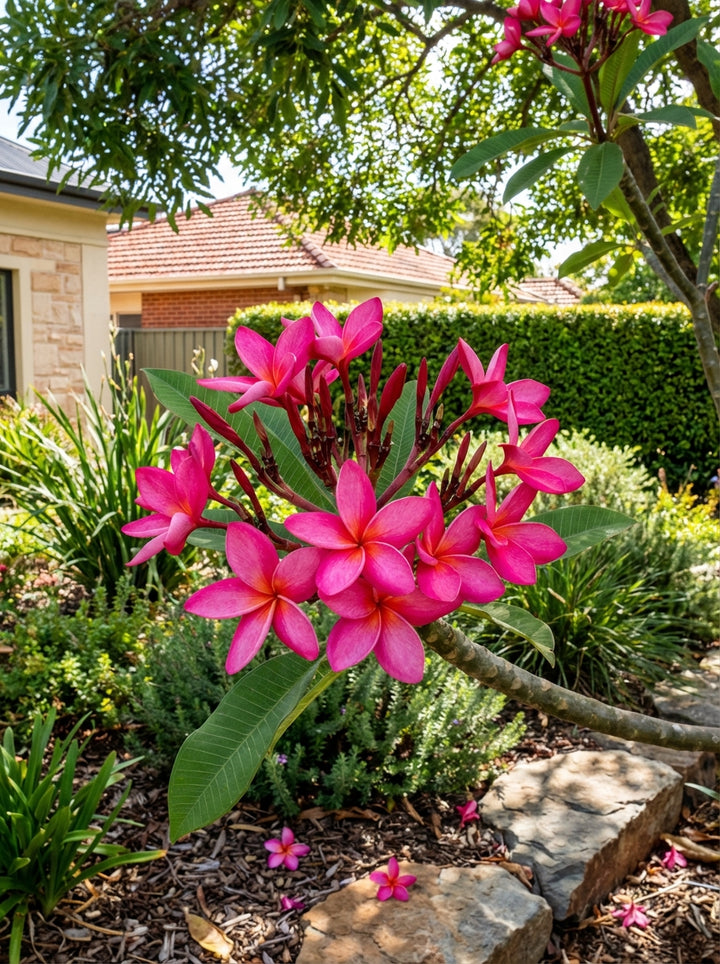 Plumeria Sexy Pink 200mm Pot for sale Adelaide Plant Co