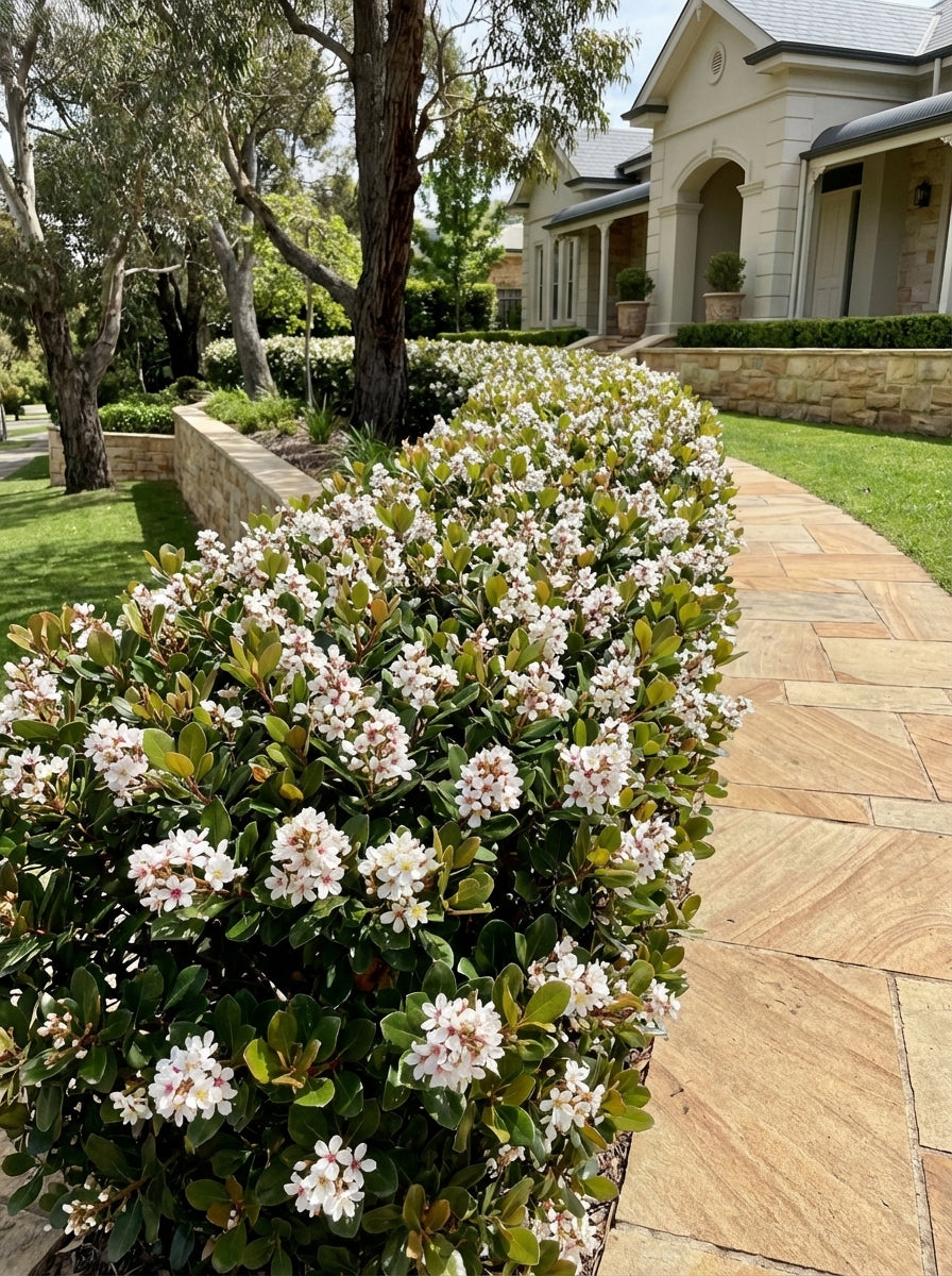 Rhaphiolepis Indica 'Snow Maiden' 140mm Pot for sale Adelaide Plant Co