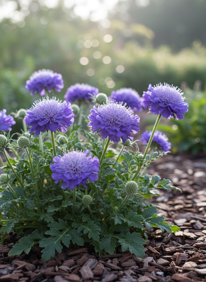 Scabiosa columbaria 'Mariposa Blue' 140mm Pot for sale Adelaide Plant Co